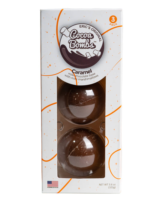 3 Pack Caramel Cocoa Bombs