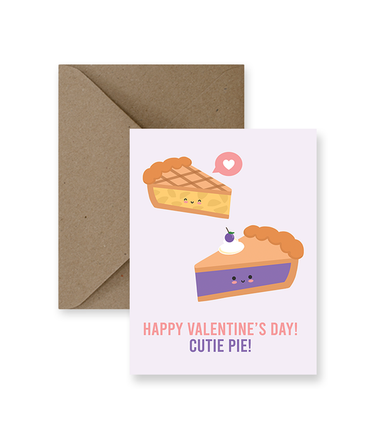 Cutie Pie Valentine Day Card
