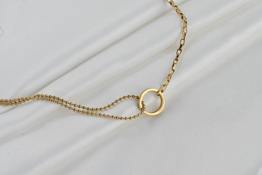 Circle Link Choker  Asymmetrical Choker