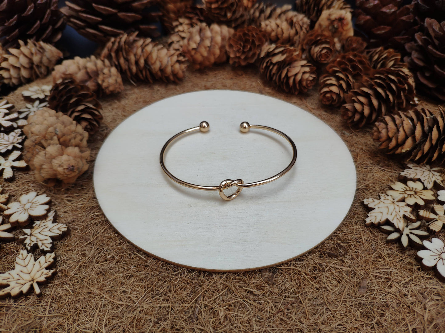 Stainless Steel Knot Bangle Bracelet 0097