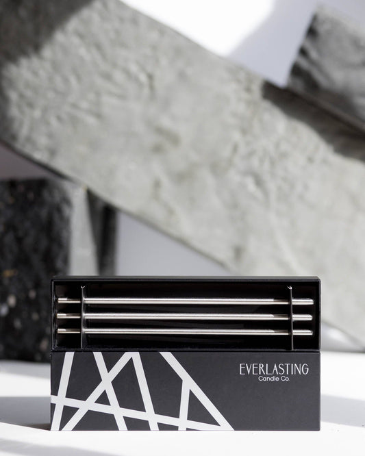 Silver Everlasting Candles [x1 Pack]